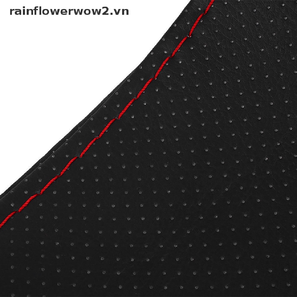 Vỏ Bọc Vô Lăng Xe Hơi Màu Đen + Đỏ 38cm Kèm Kim Và Chỉ