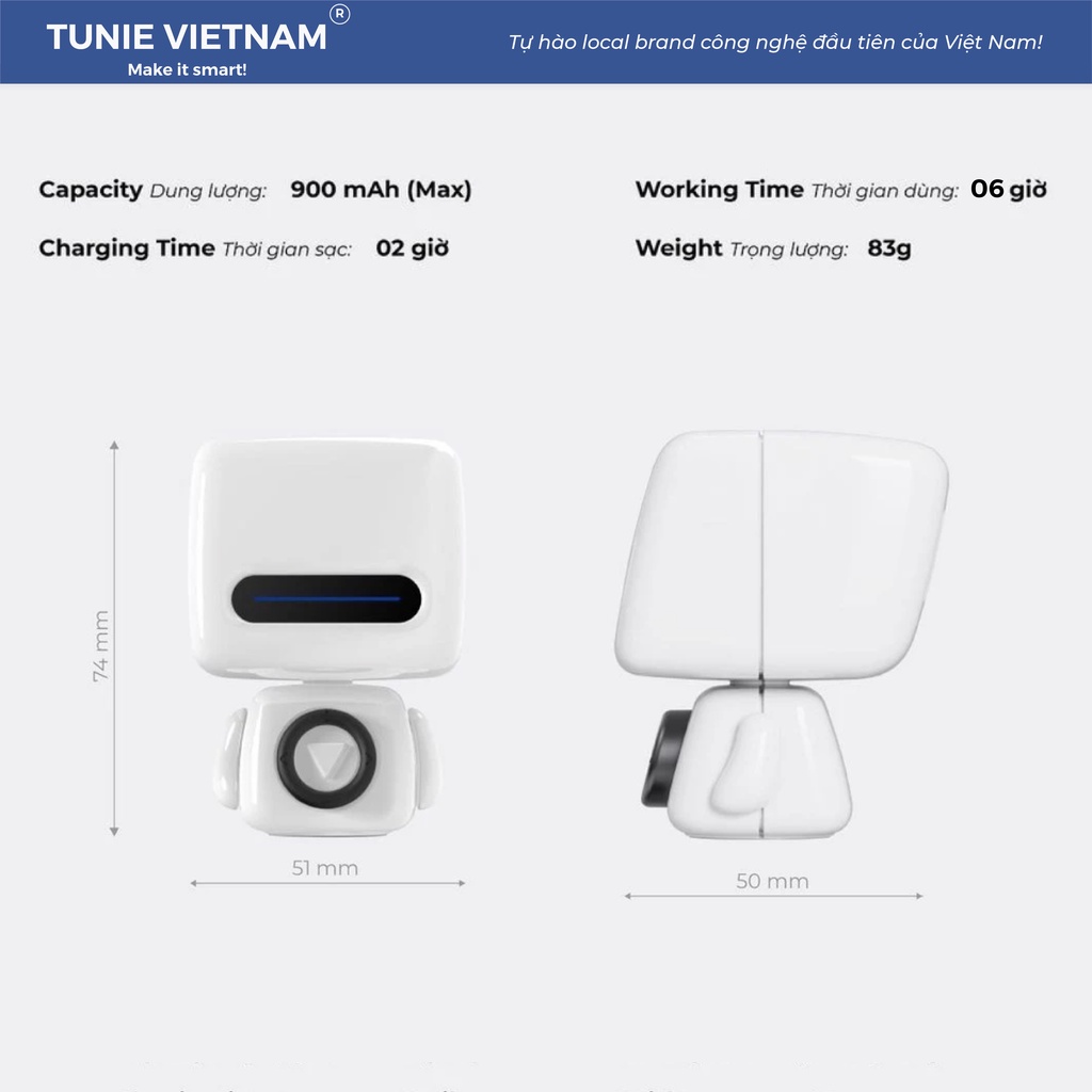 Loa Bluetooth nghe nhạc mini mô hình Robot