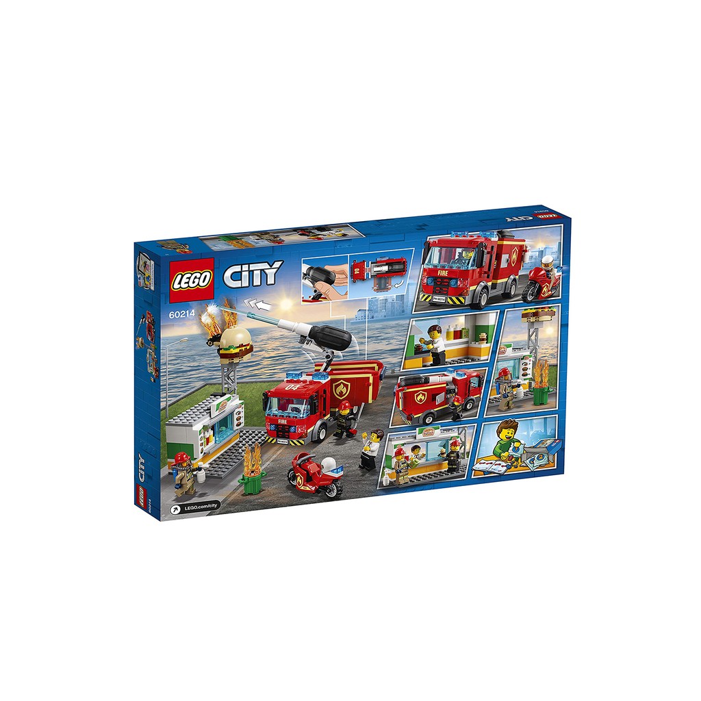 Lego City 60214_Cứu Hỏa Tiệm Bánh Burger