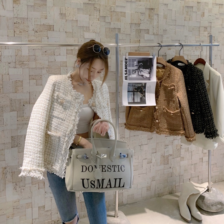 Áo khoác dạ tweed oversized hàng quảng châu - sang chảnh [ ORDER - TZ_8113226 ]