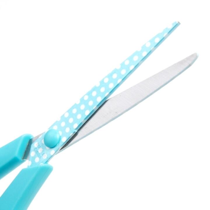 Kéo Cắt Giấy ARTBOX Hàn Quốc Chấm Bi Màu Bạc Hà Dễ Thương