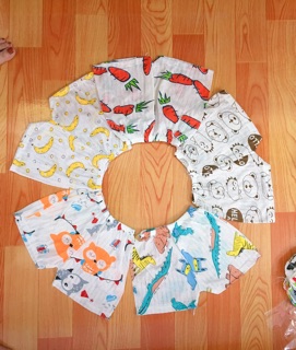 Set 10 Quần đùi cotton giấy cho bé