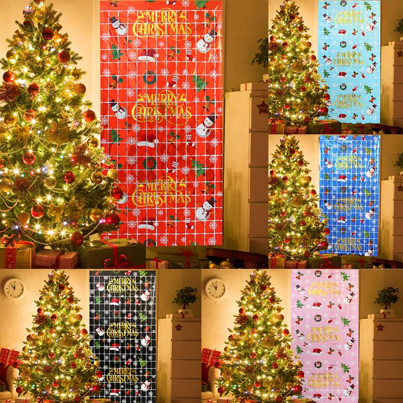 Rèm Cửa 1x2M Lấp Lánh Trang Trí Giáng Sinh Năm Mới 2023