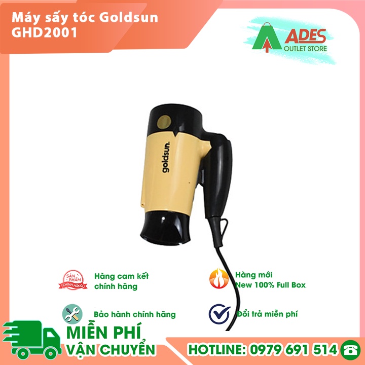 Máy sấy tóc Goldsun GHD2001 - Tự động ngắt khi quá nhiệt - Bảo hành chính hãng 12 tháng