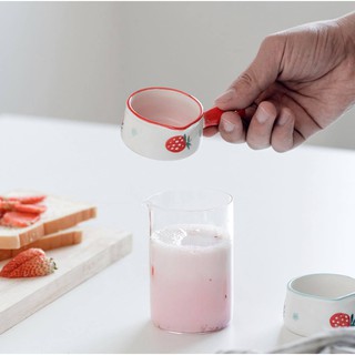 Chén có tay cầm gốm sứ đựng sốt