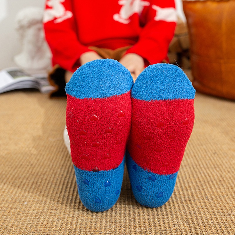 Youyo Vớ Xỏ Ngón Chống Trượt In Họa Tiết Giáng Sinh Hoạt Hình Ông Già Noel Người Tuyết Dành Cho Bạn Nữ