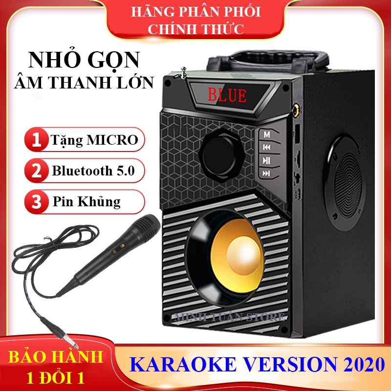 Loa Bluetooth Kèm Micro, Loa Hát Karaoke Kết Nối Điện Thoại, Loa Công Suất Lớn, Loa A300 Hozito Cao Cấp Version 2021