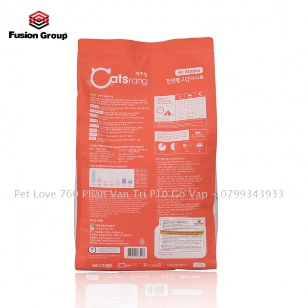 Catsrang allstage 3kg- Thức ăn hạt cho mèo mọi lứa tuổi Catsrang 3kg-Pet Love HCM