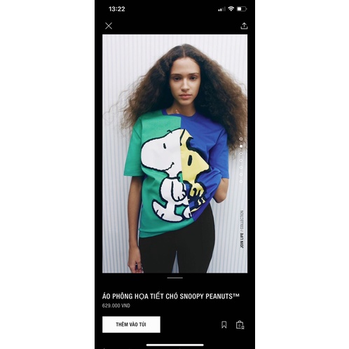 Áo thun tshirt Snoopy phối màu dễ thương