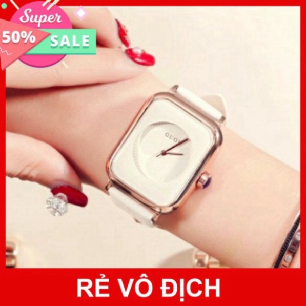 Đồng Hồ Nữ - GUOU Nữ GU1640 Dây Da Mặt Vuông - 4 màu #guou MTP-STORE