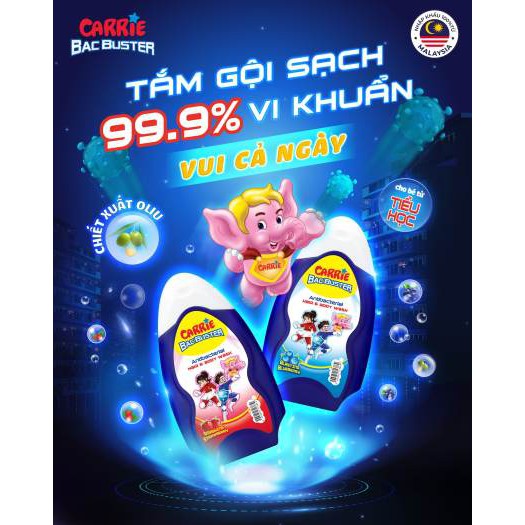 Sữa tắm gội toàn thân cho bé Carrie Junior 700g chính hãng