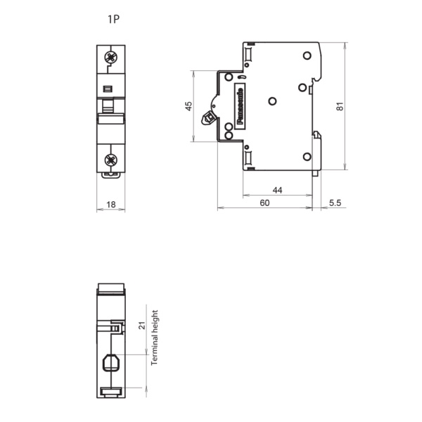 Cầu dao tự động Aptomat MCB  thiết bị điện Panasonic