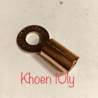 ĐẦU CỐT - KHOEN ĐỒNG LỖ 10mm ĐẦU BẤM DÂY 10mm