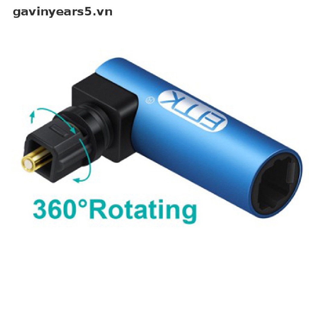 Bộ Chuyển Đổi Cáp Quang Âm Thanh Kỹ Thuật Số Góc Phải 90 Độ Toslink