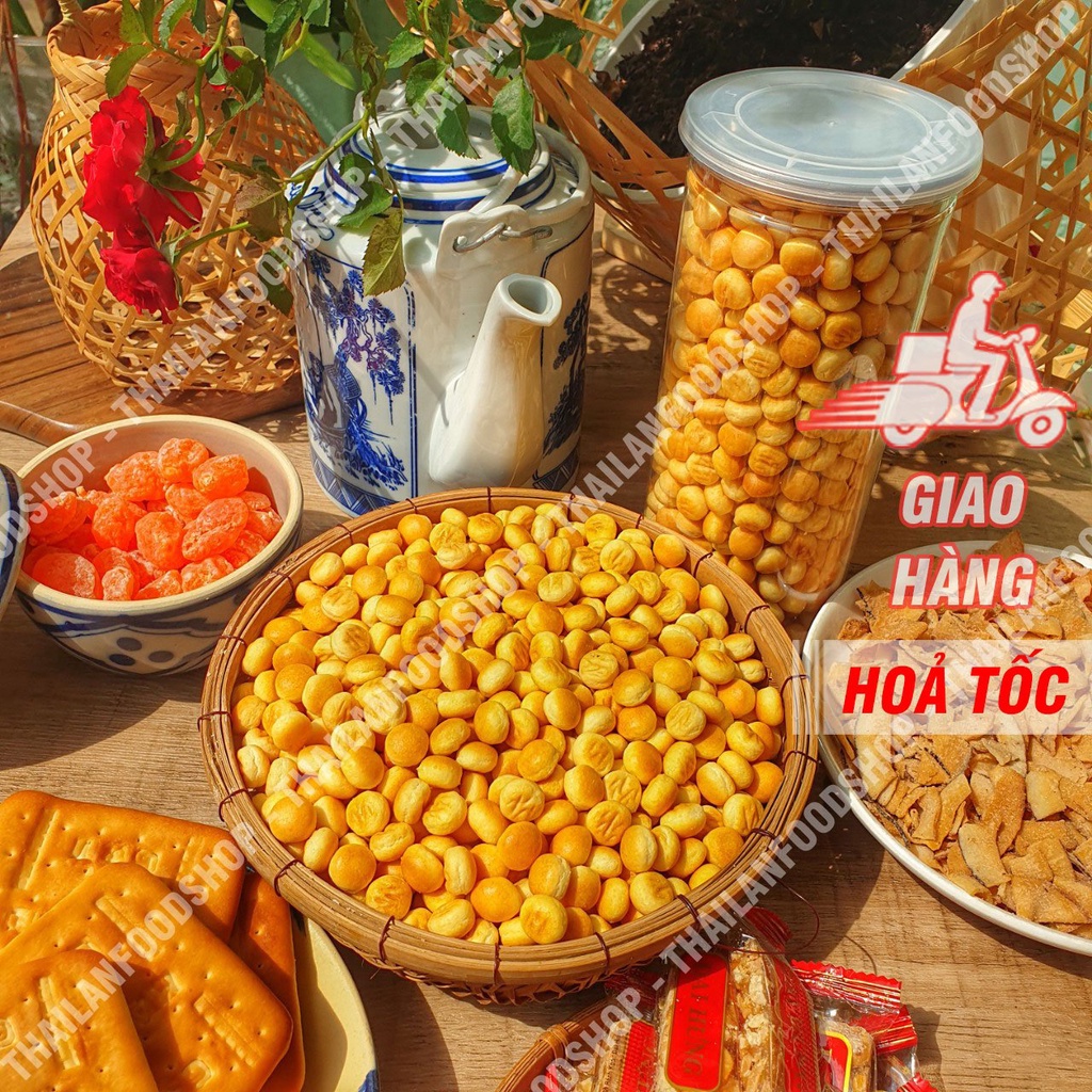 Bánh Hạt Ngọc (Bánh Nút - Bánh Quy Giòn) Lon 250Gram