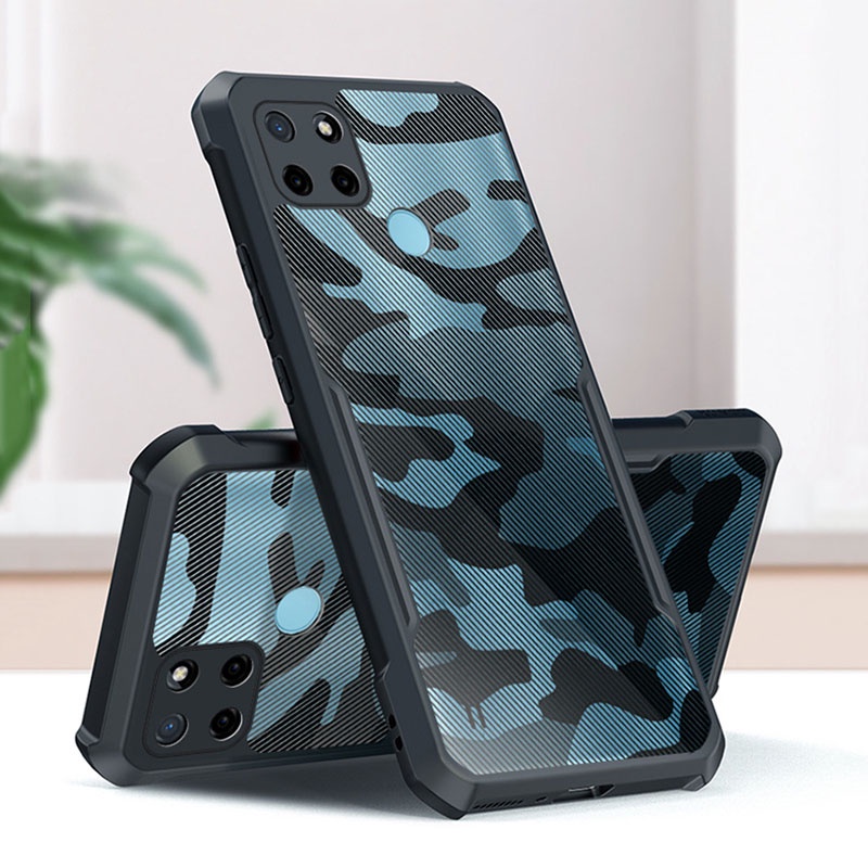 Ốp Điện Thoại Cứng Chống Sốc Chống Rơi Họa Tiết Rằn Ri Cho OPPO Realme C21Y C12 C25 C25S Narzo 20 30A C15 C20 C20A C11 2021 C21