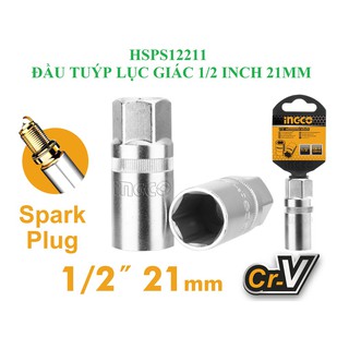 HSPS12161 Đầu tuýp mở bugi 1/2"- 16mm hiệu Ingco
