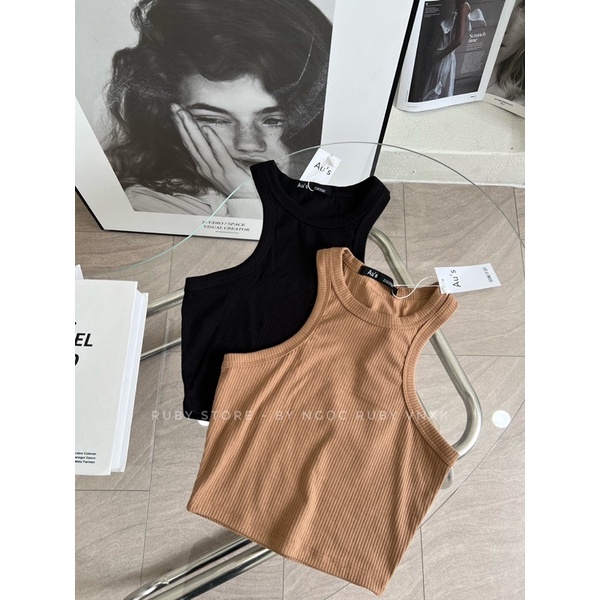 Áo croptop Ba Lỗ Chất Thun Gân Đẹp Dày Dặn