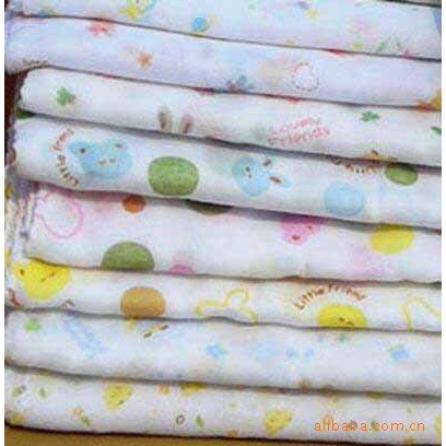 Set 10 cái khăn xô họa tiết 2 lớp xuất Nhật cho bé kích thước 30x30cm