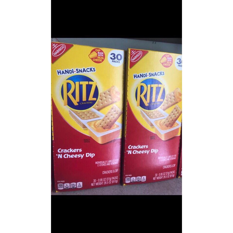 Bánh Ritz Nabisco Crackers Handi-Snacks Crackers 'N Cheese Dip