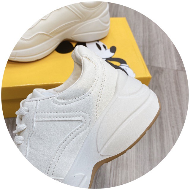 Giày thể thao sneaker trắng đế nâu fullbox hàng quảng châu cao cấp