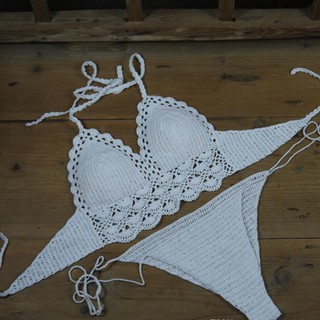 Set bikini len móc
