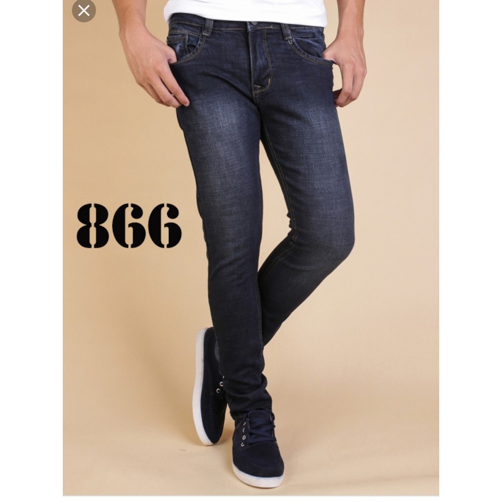 QUẦN DÀI JEAN NAM CAO CẤP CO DÃN ống côn size 27 đến 34 - JT02