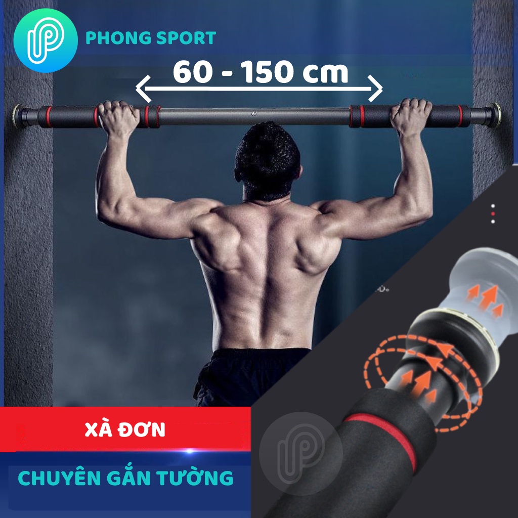 Xà đơn treo tường gắn cửa đa năng cao cấp tập thể dục tại nhà P03 - PHONG SPORT