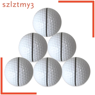 Set 6 quả bóng golf cao su hai lớp dùng để luyện tập