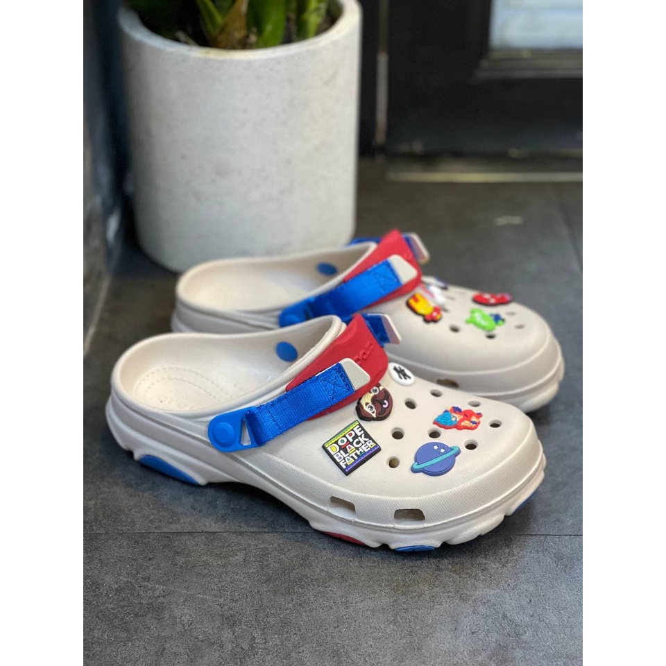 Dép Crocs All Terrain Clog Chính Hãng, thiết kệ nhựa phối quai vải, đúc nguyên đôi nhẹ bền , đế chống trơn trượt | BigBuy360 - bigbuy360.vn