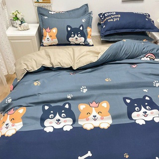 Bộ chăn ga gối cotton poly cáo nhỏ dễ thương🦊🦊