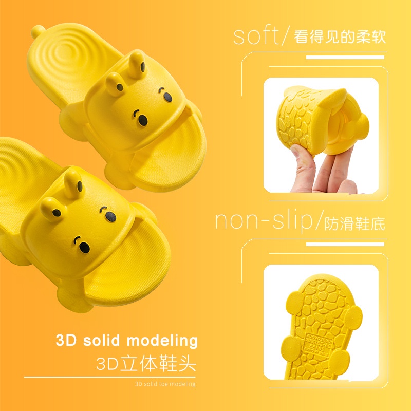 Dép Sandal Đi Trong Nhà Chống Trượt Hình Quái Vật Hoạt Hình Thời Trang Mùa Hè 2021 Dành Cho Bé