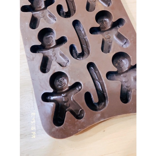 Khuôn làm resin/ nến handmade hình Bánh Gừng Gingerbread Giáng Sinh