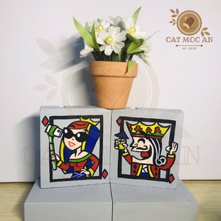 [ART & DECOR] BỘ TRANH GỖ ROYAL FLUSH MINI