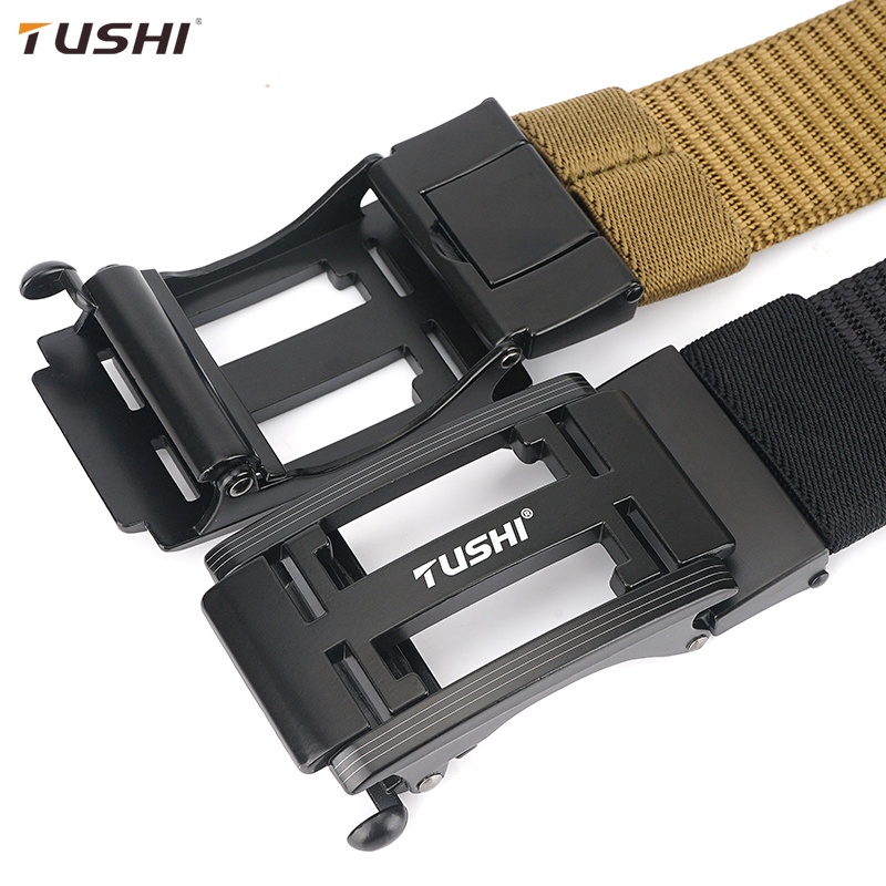(SIÊU BỀN ĐẸP) Thắt Lưng Nam TuShi Cao Cấp, Vải Canvas, Khóa Cài Tự Động Tiện Lợi_Dây Nịt Nam Vải Bố_Nam Tính, Mạnh Mẽ