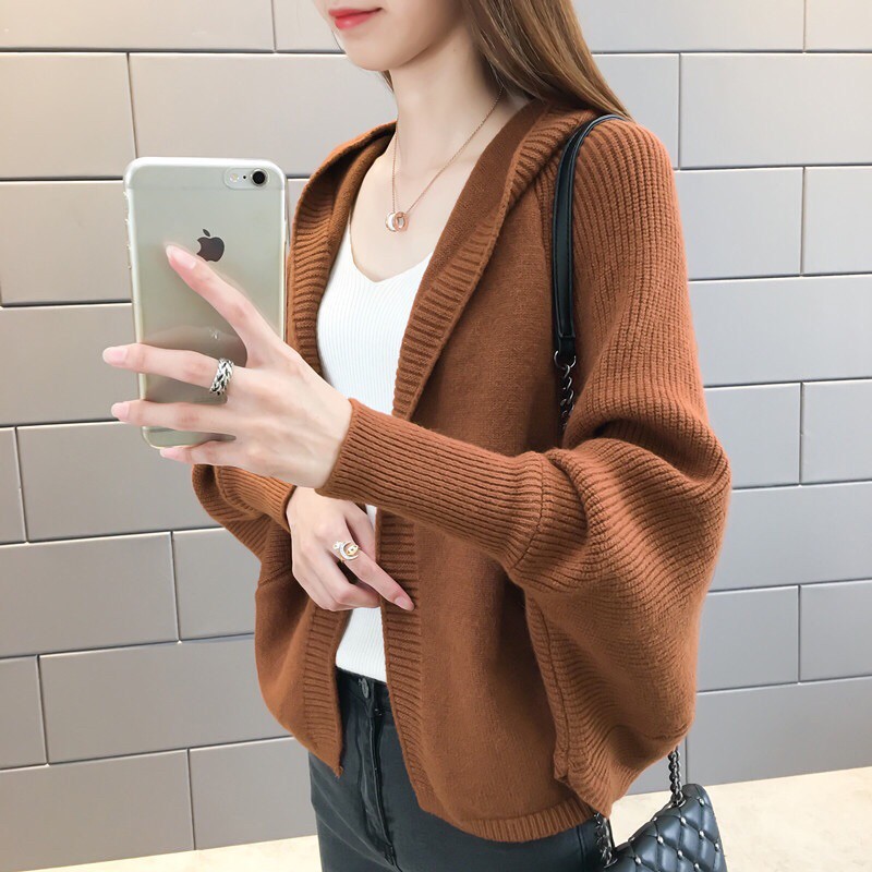 ÁO KHOÁC LEN CÁNH DƠI QUẢNG CHÂU LEN SỢI NỮ CD111 | BigBuy360 - bigbuy360.vn