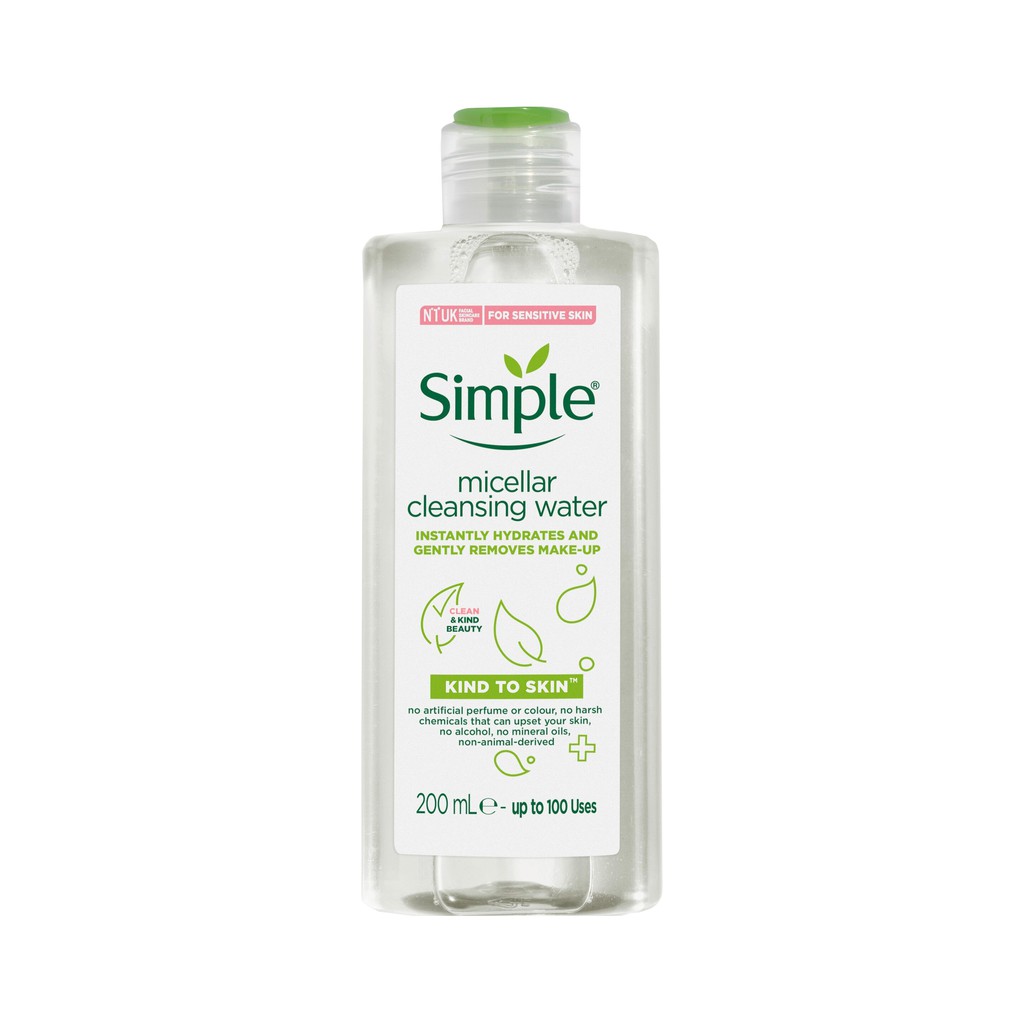 [NEW]Nước tẩy trang Simple Micellar Cleansing Water 200ml