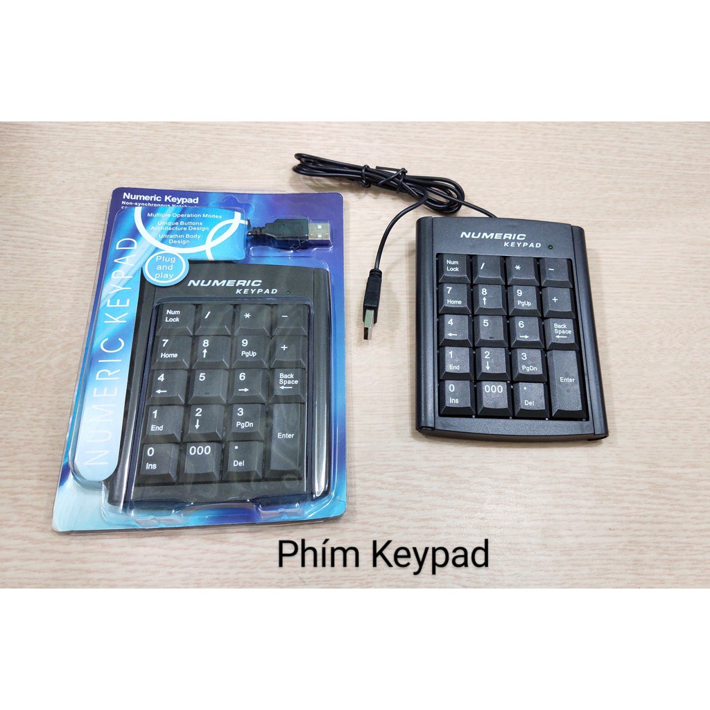Bàn Phím Số rời cổng USB IBM Numberic có dây giá rẻ dùng cho Laptop PC ARIGATO