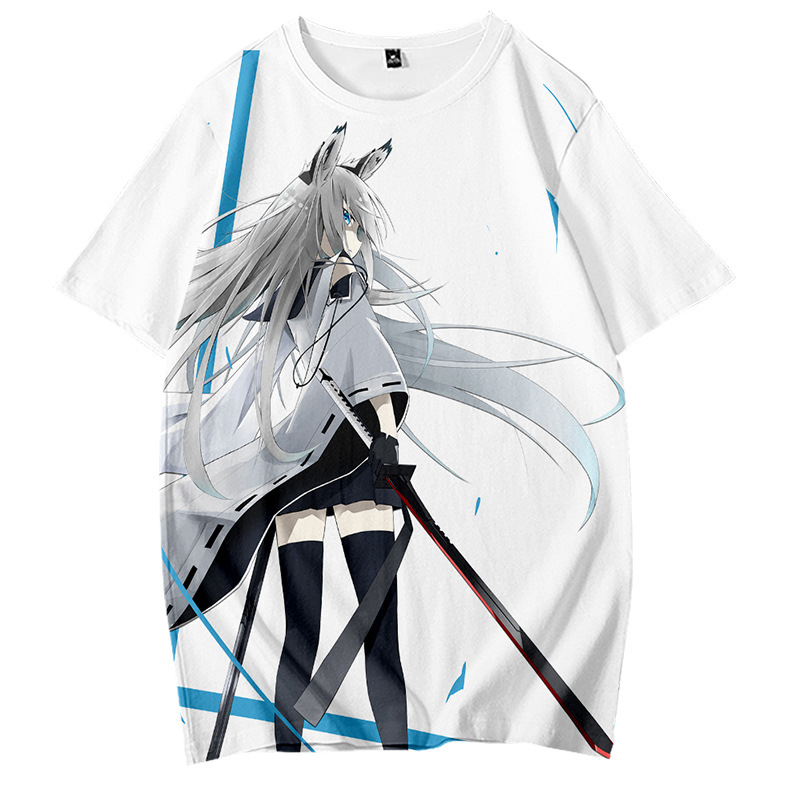 Hololive VTuber FAMS Gamers Shirakami Fubuki T-shirts 3D Printed Short Sleeve Tops