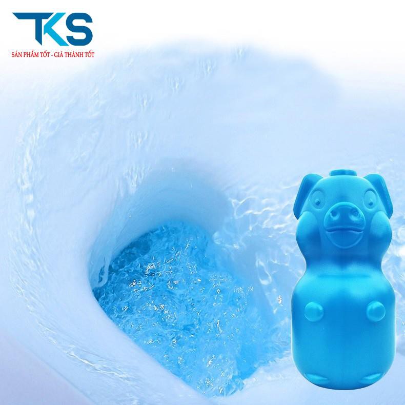 Lọ thả bồn cầu khử mùi diệt khuẩn siêu hiệu quả hình con heo