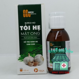 Siro ho tỏi hẹ mật ong chai 100ml