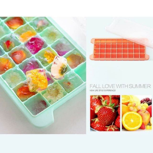  Khay đá làm thạch silicon