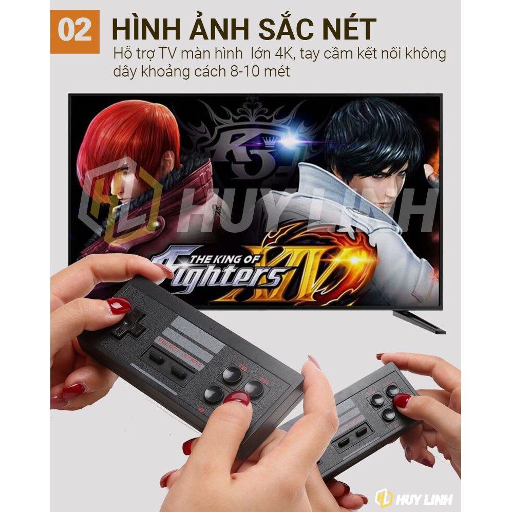 ☋Máy chơi game điện tử 4 nút HDMI không dây Extreme 568 Retro kết nối TV - Hỗ trợ Plug and Play