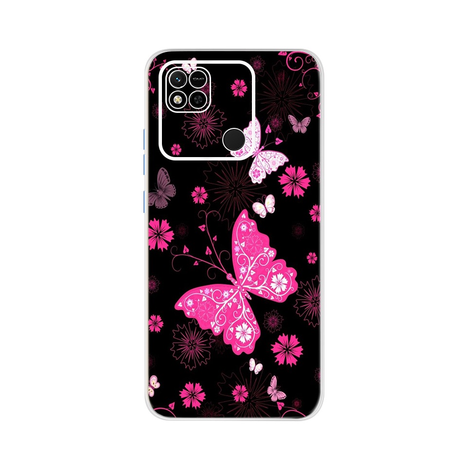 Ốp Điện Thoại TPU Silicon Mềm Họa Tiết Cánh Bướm/Bông Hoa Xinh Xắn Cho Xaiomi Redmi 10A / Redmi 10 / Redmi 10C