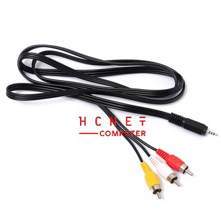 CÁP AV JACK 3.5 RA 3 ĐẦU BÔNG SEN ĐỰC DÀI 1.5m
