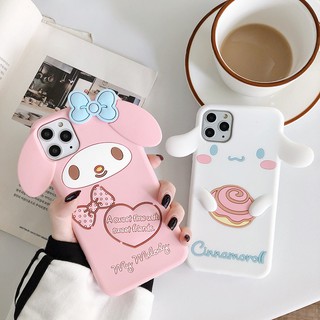 Ốp Điện Thoại Silicon Mềm Hình Cinnamoroll Pompom Cho iPhone 13promax 12promax 11promax X XS XR XS Max 8 7 Plus
