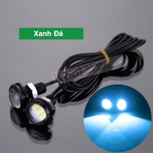 ( Giá 1 đôi ) Đèn Lu Cúc Áo Siêu Sáng Dc 12v