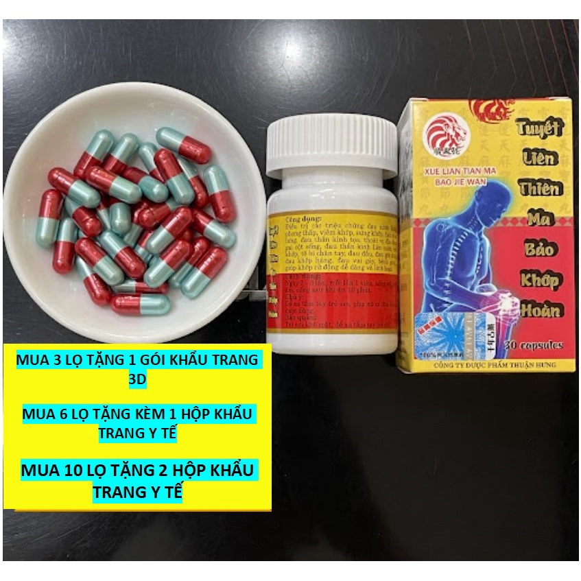 Tuyết Liên Thiên Ma Bảo Khớp Hoàn_DÙNG CHO NGƯỜI BỊ THOÁI HÓA, ĐAU NHỨC MỎI XƯƠNG KHỚP.