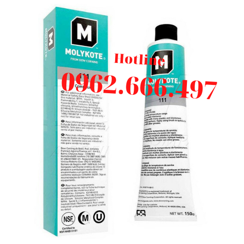 Mỡ bôi trơn & làm kín van Molykote 111, 150g