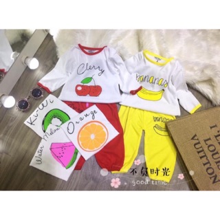 Set 5 bộ cotton dài hàng đẹp cho bé